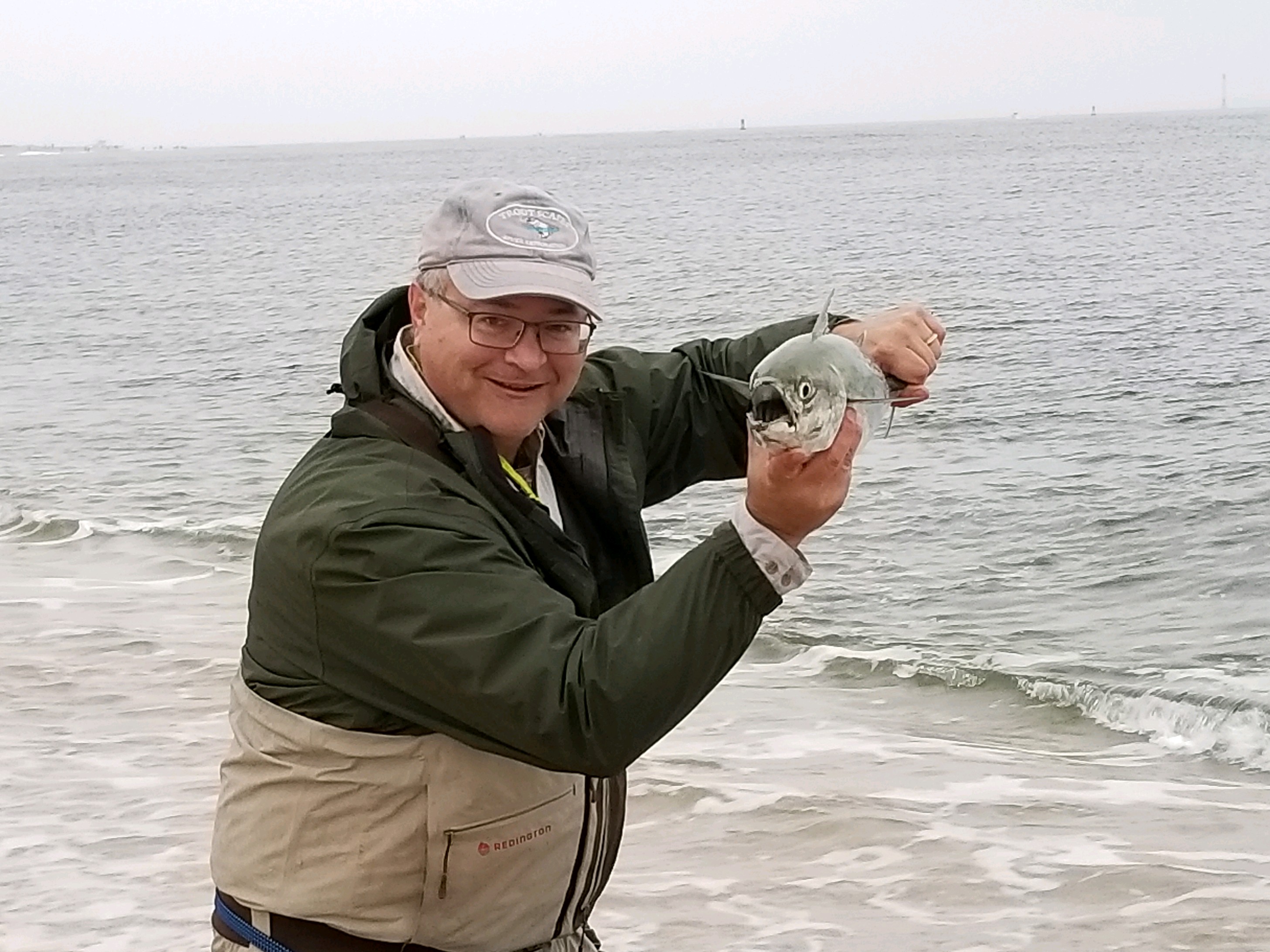 Brian w Albie in surf - fall 2018.JPG